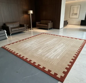 Pure Wool Handmade Hand Knotted Carpet Custom Made Various Exquisite Patterns Large Size Area Rug