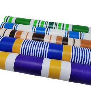 Pvc Tarp Awning Waterproof Manufacturers Stripe Tent Material Tarpaulin