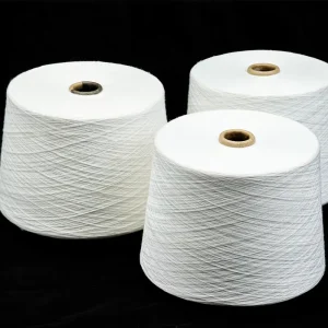 QingFeng Eco Friendly Anti Bacteria Spun Aerogel Fiber Yarn (Jiangsu) White Yarn Count 10 40 for Home Textiles Apparel