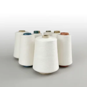 QingFeng Eco friendly White Anti Bacteria Spun Aerogel Fiber Yarn with Multiple Yarn Counts for Apparel Home Industrial Textiles