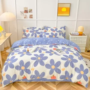 Quality Factory Supply Comforter Bedding Set 4 Piece Duvet Cover Bed Sheet 2 Piece Pillow Case Polyester Filling for Home Use