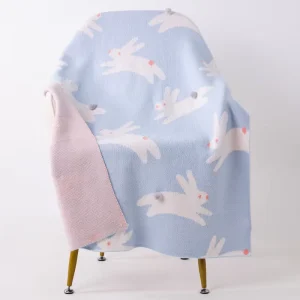 Quality Management 30*40 Soft Comfortable Test Report Support Customization Knitted Throw Blanket