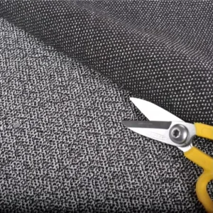 Quality Style Knitted Glass Fiber Cut Resistant Stretch Fabric EN Certified Medium Weight for Work Protection Safety Clothing