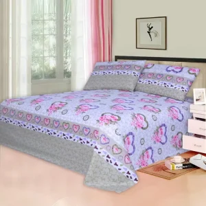 Queen 4-Piece Wearable Pigment Printed Traditional Chinese Style Polyester Duvet Set Cotton Filling 300 Thread Count
