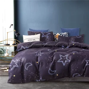 Queen Bedding Cover Duvet Set 3 Piece 1000 TC Luxury Microfiber Down Comforter Quilt Cover with Zipper