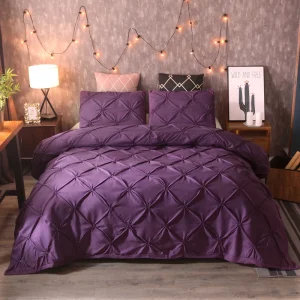 Queen Bedding Duvet Cover Set 3 Piece Elastic embroidery Luxury Microfiber Down Comforter Quilt Cover comfortable fabric