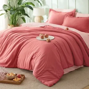 Queen Comforter Set Sage Green 3 Pieces Lightweight Comforters Queen Size Solid Bedding Set