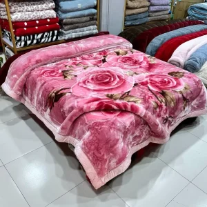 Queen King Size Korean Style Blanket for Arab Dubai Double Layer Heavy Raschel Blanket Flannel Fleece Weighted Blanket