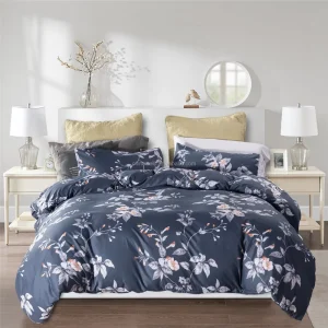 Queen Luxury Microfiber down Comforter Quilt Cover Set 1000-TC 3 Piece Bedding Cover with Zipper for Home Use Filling Polyester