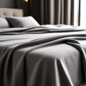 Queen Size 4 Piece Microfiber Sheet Set Solid Color Deep Pocket Fitted and Flat Bed Sheets for Home and Hotel