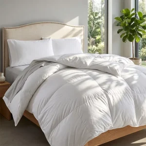 Queen Size Alternative Comforter Quilted Duvet Insert All Seasons Breathable Lightweight Machine Washable Corner Tabs