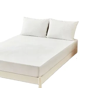Queen Size Deep Pocket Coral Fleece Waterproof Mattress Protector Solid Bed Topper Mattress Covers