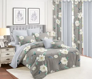 Queen Size Duvet Cover Set Endless Pattern Bed Sheet Curtain Set Eco-friendly Woven 100% Polyester 40 Modern Printed OEKO-TEX