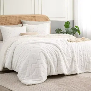 Queen Size Grey Comforter Set for Home Use Soft Woven Bedding for All Seasons Cationic Dyed Bedding Set