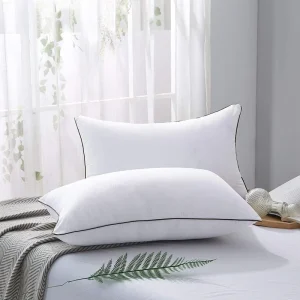 Queen Size Modern Hotel Collection Bed Pillow High Supportive 100% Cotton 300tc Soft Alternative Filling Hotel Pillow