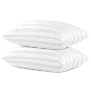 Queen Size Pillows for Side and Back Bed Pillows for Sleeping 2 Pack Sleepers Super Soft HOLLOW FIBER Filled Pillows