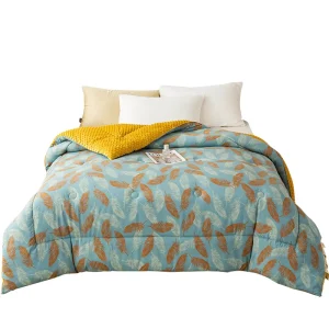 Queen Size Winter Comforter Thick Double Sided Plush Quilt Cute Quilting Warm Cotton Soy Fleece Double Sided Cute Comforters