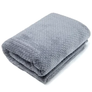 Queen&King Size Fleece Blanket Ultra Soft Double sided Velvet Bed Blankets Fleece Blanket With Logo