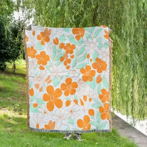 Quick Customization Service European style Animal Cartoon Courtyard Woven Eco Friendly Durable Polyester Cotton Blend Tapestry