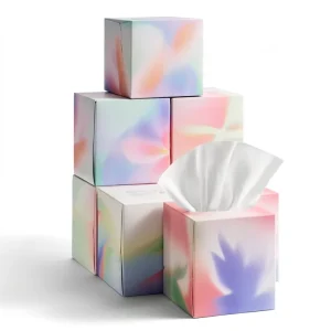 Quick Dry Absorbent Disposable Soft Cotton Tissues White Convenient Daily Use