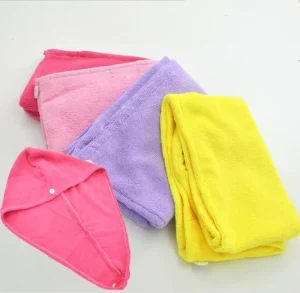Quick Dry Antimicrobial Absorbent Eco Friendly Microfiber Bath Hair Towel Magic Drying Turban Spa Bathing Hat