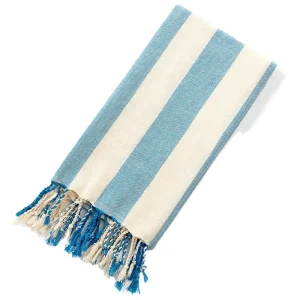 Quick Dry Antimicrobial Eco Friendly Striped Cotton Turkish Towel Tassels Sand Free Logo Beach 100 Colors Zhejiang