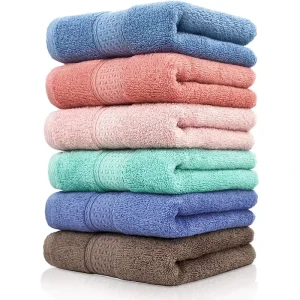 Quick Dry Bathroom Towels 13 X 29 Inches 100% Cotton Hand Towels Set With Custom logo