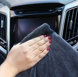 Quick Dry Compressed Twisted Eco Friendly Super Water Absorbent Plush Thickened Microfiber Car Wash Towel for Efficient Car