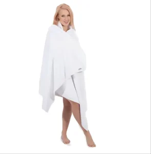 Quick Dry Cotton Bath Sheet White 16S Terry White Large 100x200cm Jumbo Spa Bath Towel