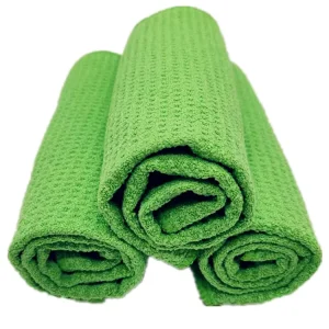 Quick Dry Disposable Waffle Weave Microfiber Towel Cleaning Cloths Super Absorbent Glass Kitchen Sports Towel 40x40CM 300 500GSM