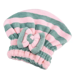 Quick Dry Eco Friendly Microfiber Bath Towel for Women Hair Drying Shower Cap with Customized Colors for Home Use