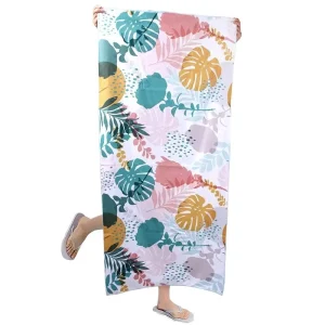 Quick Dry Factory Custom Sublimation Printed Suede Microfiber Recycled Sand Free Beach Towels With Logo