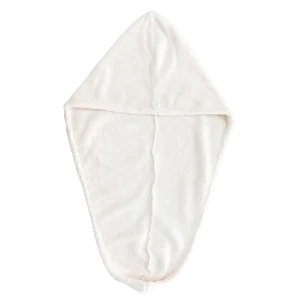 Quick Dry Lightweight Microfiber Hair Drying Cap & Towel Wrap Turban for Women Super Absorbent Eco-friendly Secure Button Design