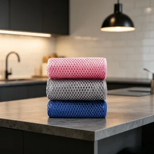 Quick Dry Lint Free Scratch Free Customized Mesh Towel Ultra Dishwashing Cloth for Household Kitchen