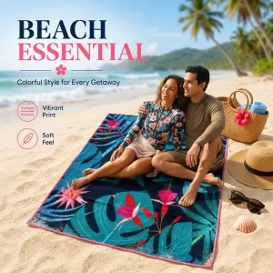 Quick Dry Microfiber Beach Towel Super Absorbent Light Weight Portable Towel Suitable for Household and Outdoor Activities
