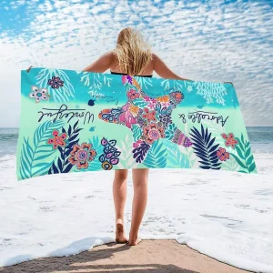 Quick Dry Microfiber Beach Towels Print Logo Sand Free Towel Beach Waterproof Beach Towel