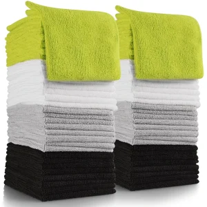 Quick Dry Microfiber Cloth for Car Cleaning Polishing and Kitchen Towels Woven Technique Car Owner’s Handkerchief Wipe Car Towel