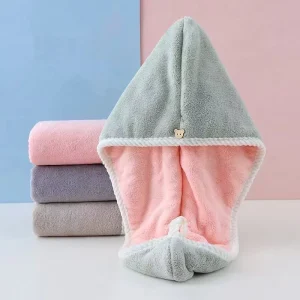 Quick Dry Microfiber Hair Head Towel Long Hair Wrap Drying Towels for Women Wet Hair Towel