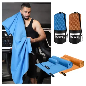 Quick Dry Microfiber Sports Towel for Outdoor Camping Running Hiking Travel Woven Sports Towels Breathable Gym Sport Towel