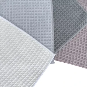Quick Dry Microfiber Waffle Tea Towel Eco-Friendly Ultra Soft Absorbent Kitchen Hand Towel for Restaurant Hotel