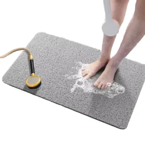 Quick Dry Non Slip Absorbent Bathroom Mats Thin Rubber Bath Rugs for Sink Shower Bathtub Hotel Home Decor Accessories