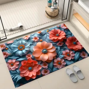 Quick Dry Non Slip Super Water Absorbent Bathroom Floor Bath Mat Modern Style for Home Hotel