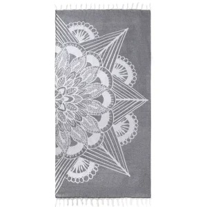 Quick Dry Sand Proof Portable Beach Towel Printed Sea Bohemia Design Cotton Travel for Swimming and Camping