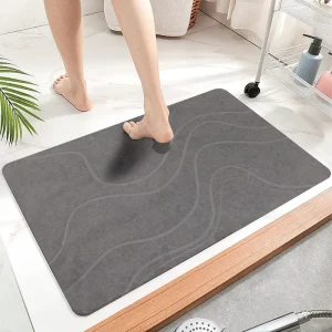 Quick Dry Self Drying Baby Towel Waterproof Waffle Towels Tub Non Slip Set Stone Bath Mat for US Market