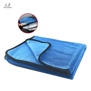 Quick Dry Single Sided Twisted Loop Microfiber Eco friendly Customizable Car Drying Towel High Absorbency Lint Car Wash Towel