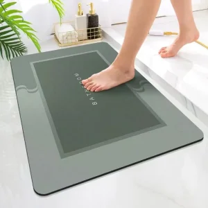 Quick Dry Soft Shower Mats Kitchen Mat Super Absorbent Rubber Non slip Diatom Bathroom Mat