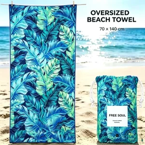 Quick Dry Super Absorbent Sand Free Microfiber Beach Towel Carry Bag Custom Logo Washable Repeatedly Travel Swimming Bath Towel