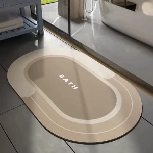 Quick Drying Antislip Bath Mat Diatom Custom Soft Washable Water Super Absorbent Shower Mat for Bathroom