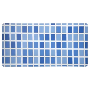 Quick Drying Cushioned PVC Bath Mat Anti Slip Thick Foam Backing for Bathroom Shower Kitchen Entrance Doormat
