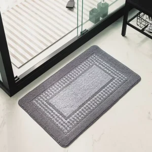 Quick Drying Non Slip Thin Bathroom Mat Super Absorbent Bath Mats Rug Bath Mats for Bathroom Floor Bathtub Vanity Bathmat
